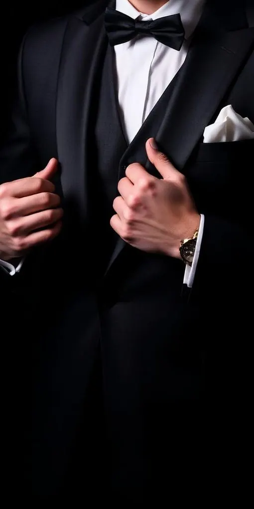 Groom in a custom-tailored wedding tuxedo by The Suit Doctor