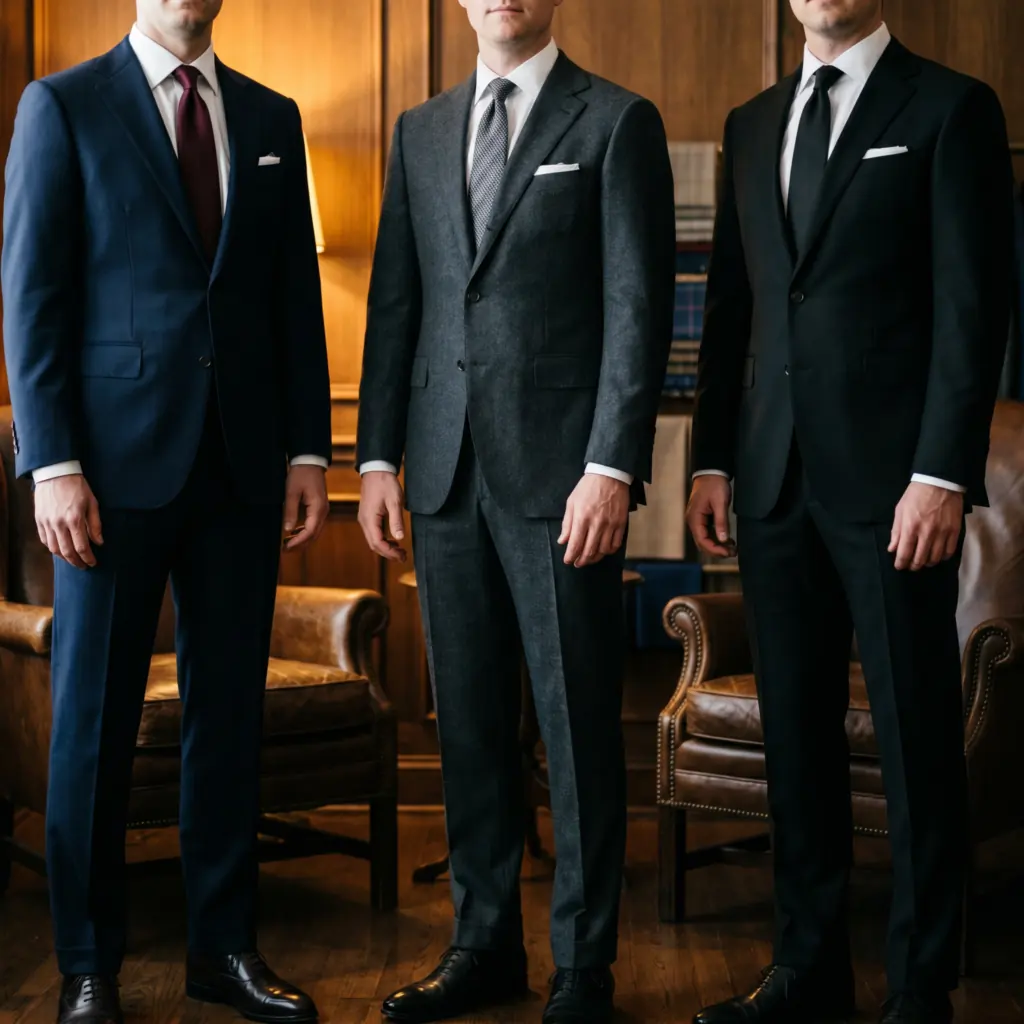 Navy vs. Charcoal vs. Black: The Most Versatile Suit Color for Weddings and Work