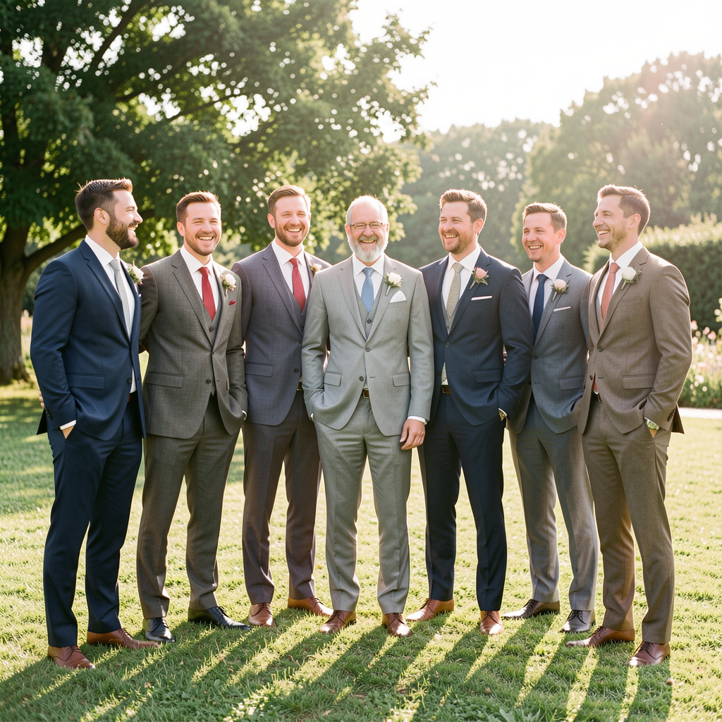 How to Coordinate Groomsmen Suits Without Making Everyone Look Identical