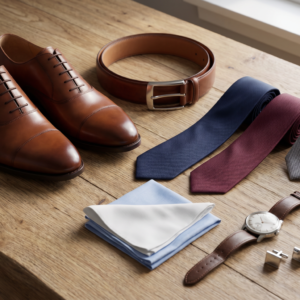 Suit Accessories 101: Ties, Pocket Squares, Belts & Shoes