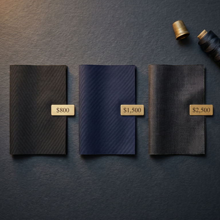 Custom Suit Price Tiers: What You Get at $800, $1,500, and $2,500